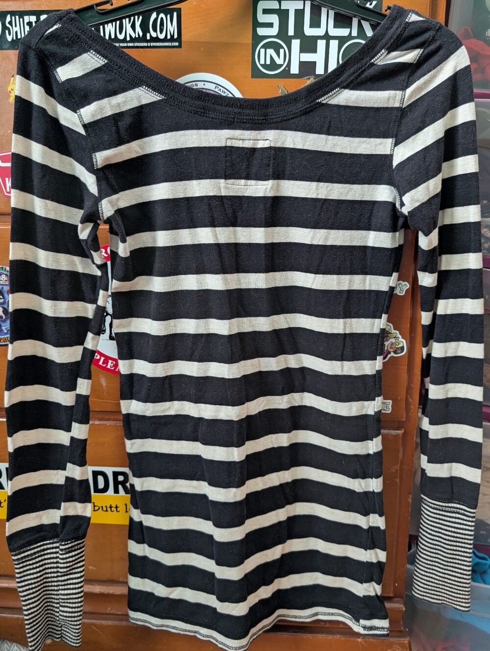 Super Cute Striped Long Sleeve Shirt!! - Picture 2 of 4